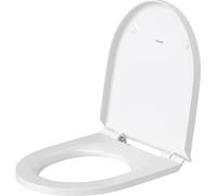 Siège de WC Duravit No.1, 373x430mm, D-shaped, blanc brillant, sans dispositif d'abaissement automatique, 0020710000