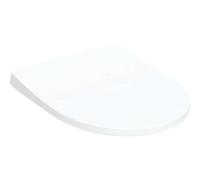 Siège de WC Geberit iCon Slim avec couvercle, wrap over, antibactérien, avec dispositif dabaissement automatique, blanc, design étroit, 500835011 - CM