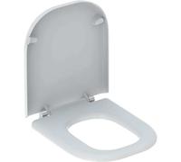 Siège de WC Geberit Renova Nr. 1 Comfort, sans barrière, design carré, fixation par le bas, 572830000
