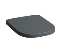 Laufen Siège WC Meda – SoftClose déclipsable, charnières inox, graphite mat 445×365×50mm