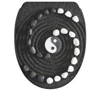 Siège de WC SANILO® avec système d'abaissement progressif et fermeture rapide Yin Yang, couvercle de WC directement du fabricant, couvercle de WC, siège de WC