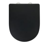 Siège de WC WENKO Exclusive n° 3 noir, en plastique thermodurci antibactérien