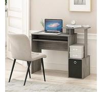Siège en bois pour ordinateur portable, poste de travail informatique ou bureau, dimensions : 40,2 x 40,2 x 86,5 cm