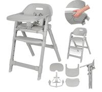 Siège haute Lionelo Matt 3 en 1, évolutif, pliable, avec hauteur réglable, jusqu'à 110 kg - Gris