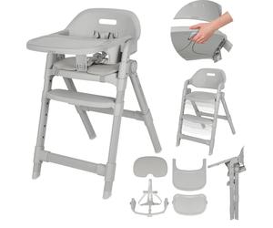 Siège haute Lionelo Matt 3 en 1, évolutif, pliable, avec hauteur réglable, jusqu'à 110 kg - Gris
