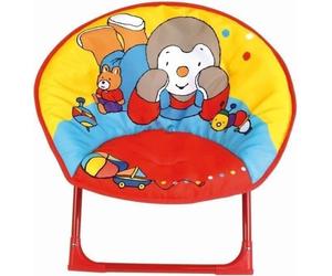 Siège Lune Enfant T'Choupi Pliable, Fun House, Polyester, Structure Métal, 47 x 54 x 45 cm, Dès 24 Mois