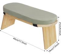 Siège pliable pour méditation – Repose-pieds rabattable – Assise rembourrée – Dimensions approximatives : 44 x 19 x 21 cm – Idéal pour le yoga et la méditation – Charge maximale : 180 kg