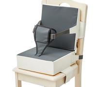 Siège portable pour enfant - Siège enfant pour tout-petits - Support solide - Coussin rehausseur de voyage portable avec sangles élastiques - Rehausseur de chaise de cuisine pour