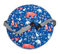 Siège Rehausseur Bleu pour Garçon et Filles, Rond Coussin Éponge Portable | Déperlant, Fermeture Zippée, Housse Lavable, Léger et Compact, pour Repas et Jeux Quotidiens