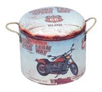 Siège rond rangement Moto - Petit Modèle MARRON G