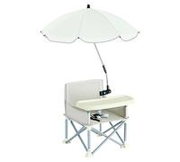 Siège surélevé portable de voyage, siège surélevé portable, rehausseur de chaise avec sangles de sécurité | Support de siège pliable avec pare-soleil et plateau pour de 6 à 36 ans pour