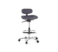 HJH Office Chaise de comptoir WORK MF Anthracite