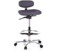 HJH Office Chaise de comptoir WORK MF Anthracite