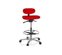 WORK MF - Chaise de comptoir rouge