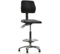 Siège technique/ Tabouret technique / Tabouret pivotant TOP WORK 11, mousse rigide, noir, chromé Multicolore G