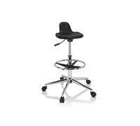 TOP WORK 03 I - Tabouret pivotant Noir