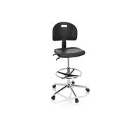 TOP WORK 23 I - Chaise de comptoir Noir