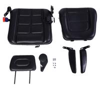 Siège universel pour chariot élévateur avec dossier réglable, appuie-tête, ceinture de sécurité ; siège ergonomique pour tracteur destiné aux tombereaux, tondeuses à gazon, chargeuses compactes, charg
