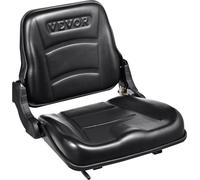 Siège universel pour chariot élévateur, siège rabattable pour tracteur avec dossier à angle réglable et micro-interrupteur, fente allongée de 6,3 à 13,4 pouces. Siège confortable pour chariot élévateu