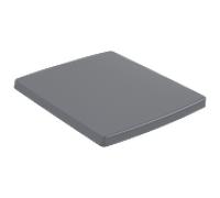 Villeroy & Boch Siège WC Memento 2.0, fermeture douce/rapide, charnières inox, Graphite C-Plus