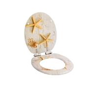 vidaXL Siège de toilette Étoile de mer MDF Couvercle à fermeture en douceur