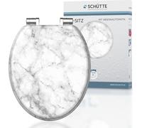 Siège WC SCHÜTTE MDF MARMOR STONE, avec abaissement automatique
