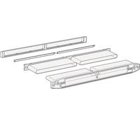 SIEGENIA Kit de conduits pour aérateur de fenêtre Aeromat midi HY, plastique blanc RAL9016