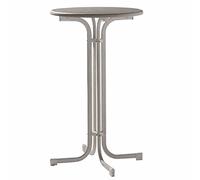 Sieger 237/G Table de Brasserie Haut Acier/Fer Gris 70 x 70 x 112 cm