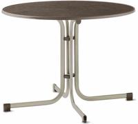 Sieger Boulevard Table 236/C-M Table pliante 100 cm couleurs champagne avec plateau décoratif