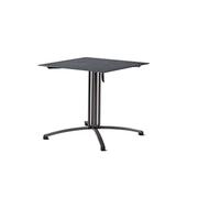 SIEGER Table de Gastro avec Structure Pliante et Plaque Polytec®, Structure Gris Fer, Plaque Ardoise Anthracite