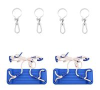 Sièges de Balançoire avec Cordes Enfants Tout-petits 2 pcs Bleu PE vidaXL