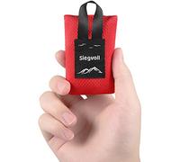 Siegvoll Mini Couverture Pique Nique à Poche Tapis de Plage Portable (Noir) | Ultra Légère Couverture de Plage Lavable en Machine pour Voyage Plage, Parc, Camping, Randonnée 70 x 110 cm