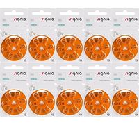 Siemens 24606 Lot de 60 piles pour appareils auditifs Signia Taille 13 Orange