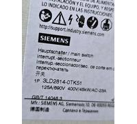 Siemens 3LD2814-0TK51 Disjoncteur interrupteur principal 3 pôles NEUF LIVRAIS...