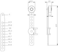 Siemens 3SE5000-0AA60 Actionneur supplémentaire galet plastique grille à trou métal 1 pc(s)