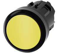 Siemens 3SU10000AB300AA0 3SU1000-0AB30-0AA0 Bouton-poussoir collerette plastique, rond bouton noir, jaune 1 pc(s)