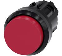 Siemens 3SU10000BB200AA0 3SU1000-0BB20-0AA0 Bouton-poussoir collerette plastique, rond bouton noir, rouge 1 pc(s)