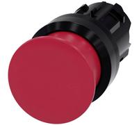 Siemens 3SU10001AD200AA0 3SU1000-1AD20-0AA0 Bouton-poussoir coup de poing collerette plastique bouton noir, rouge 1 pc(s)