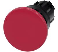 Siemens 3SU10001BD200AA0 3SU1000-1BD20-0AA0 Bouton-poussoir coup de poing collerette plastique bouton noir, rouge 1 pc(s)