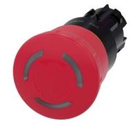 Siemens 3SU1001-1HB20-0AA0 Coup de poing d'arrêt d'urgence IP66, IP67, IP69/IP69K 1 pc(s)