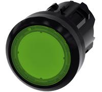 Siemens 3SU10010AD400AA0 3SU1001-0AD40-0AA0 Voyant lumineux collerette plastique, rond bouton noir, vert 1 pc(s)