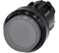 Siemens 3SU10010BB700AA0 3SU1001-0BB70-0AA0 Bouton-poussoir lumineux à rappel collerette plastique, rond bouton noir