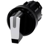 Siemens 3SU10022BM600AA0 3SU1002-2BM60-0AA0 Commutateur à manette collerette plastique noir, blanc 2 x 45 ° 1 pc(s)