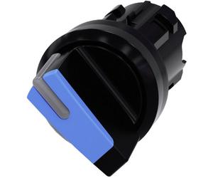 Siemens 3SU10022BF500AA0 3SU1002-2BF50-0AA0 Commutateur à manette collerette plastique, illuminable levier noir, bleu 1 x 90 ° 1 pc(s)