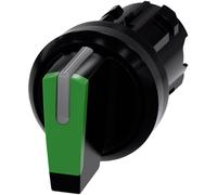 Siemens 3SU10022BL400AA0 3SU1002-2BL40-0AA0 Commutateur à manette collerette plastique, illuminable levier noir, vert 2 x 45 ° 1 pc(s)