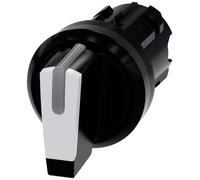 Siemens 3SU10022BM600AA0 3SU1002-2BM60-0AA0 Commutateur à manette collerette plastique noir, blanc 2 x 45 ° 1 pc(s)