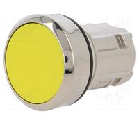 Siemens Bouton-poussoir 3SU1050-0AB30-0AA0 collerette métal brillante rond argent jaune