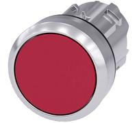 Siemens Bouton-poussoir 3SU1050-0AB20-0AA0 – collerette métal, bouton plat rouge – 1 pc