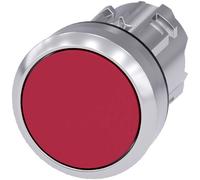 Siemens 3SU10500AB200AA0 3SU1050-0AB20-0AA0 Bouton-poussoir collerette métal, finition brillante, actionneur plat rouge 1 pc(s)