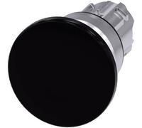 Siemens 3SU10501BD100AA0 3SU1050-1BD10-0AA0 Bouton champignon collerette métal, finition brillante noir 1 pc(s)